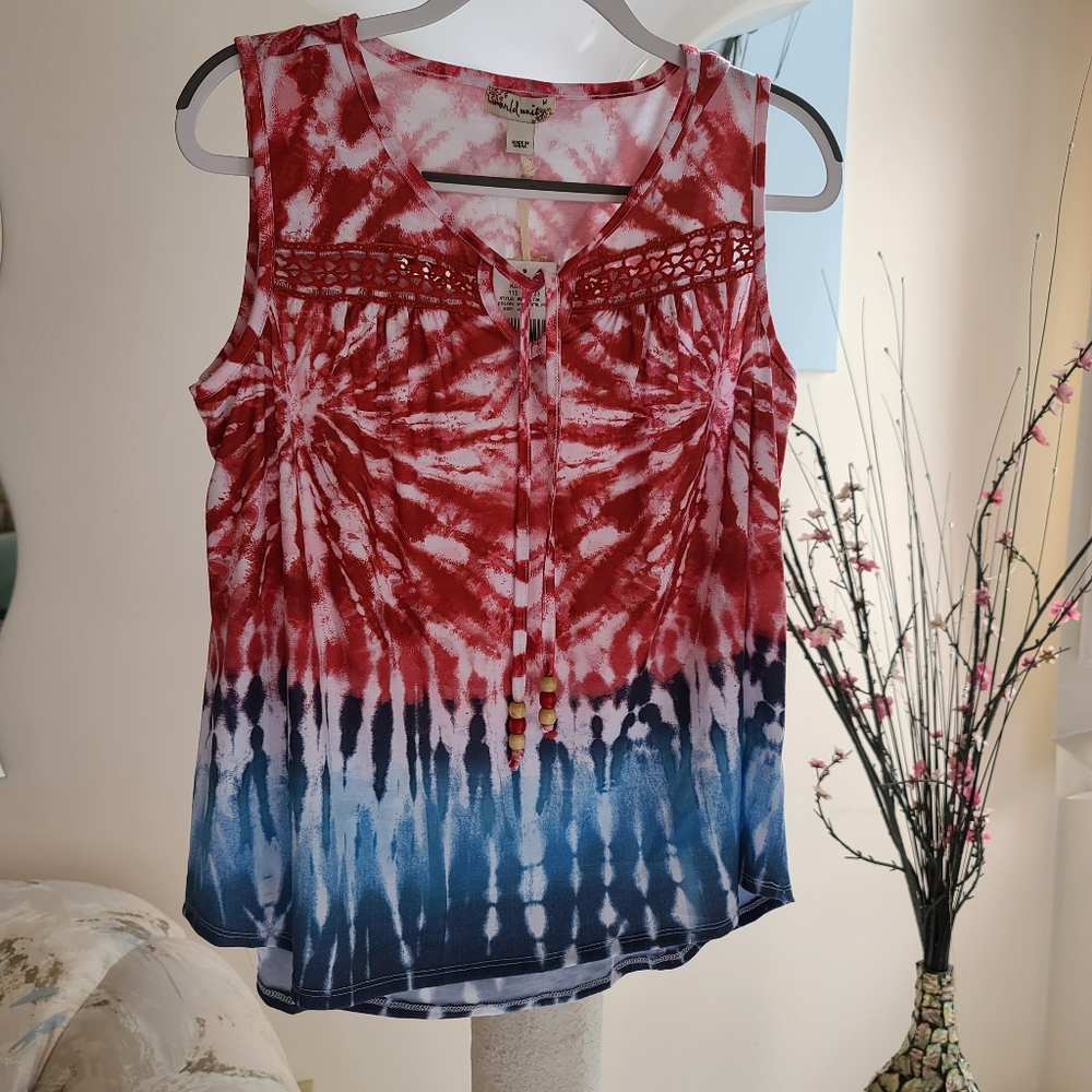 WORLD Unity Tie Dye Sleeveless Top